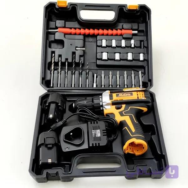 دریل پیچ بند شارژی 12 ولت مدون طرح دیوالت دو باتری مدل MDON-12S ا MDON 12S