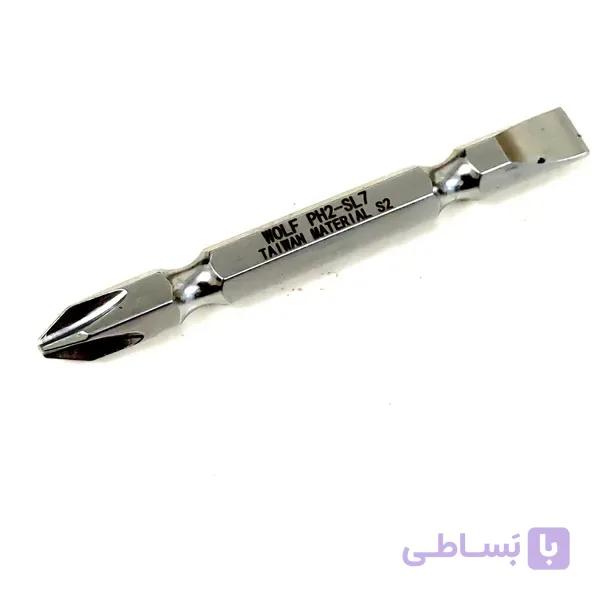 سر پیچ گوشتی یک سر چهار سو و یک سر تخت تایوانی wolf