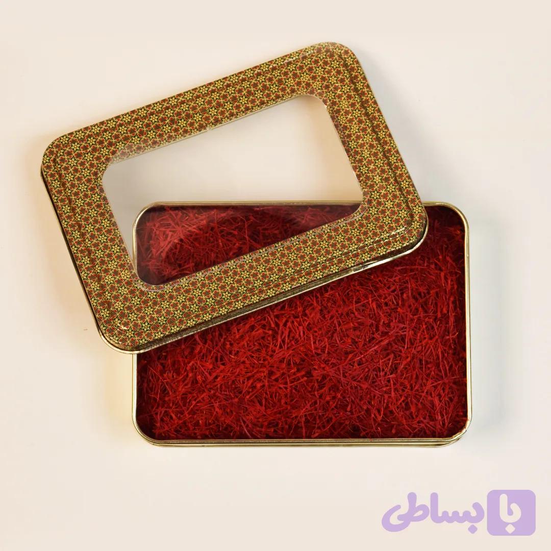 زعفران نگین فله ۵۰ گرم بسته بندی پاکت — تصویر 1