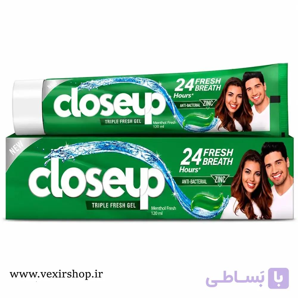 خمیر دندان کلوزآپ Triple Fresh Gel حجم 120 میلی‌لیتر — تصویر 1