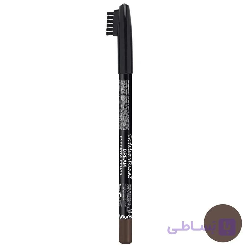مداد ابرو برس دار با بافت نرم گلدن مدل Dream - 301