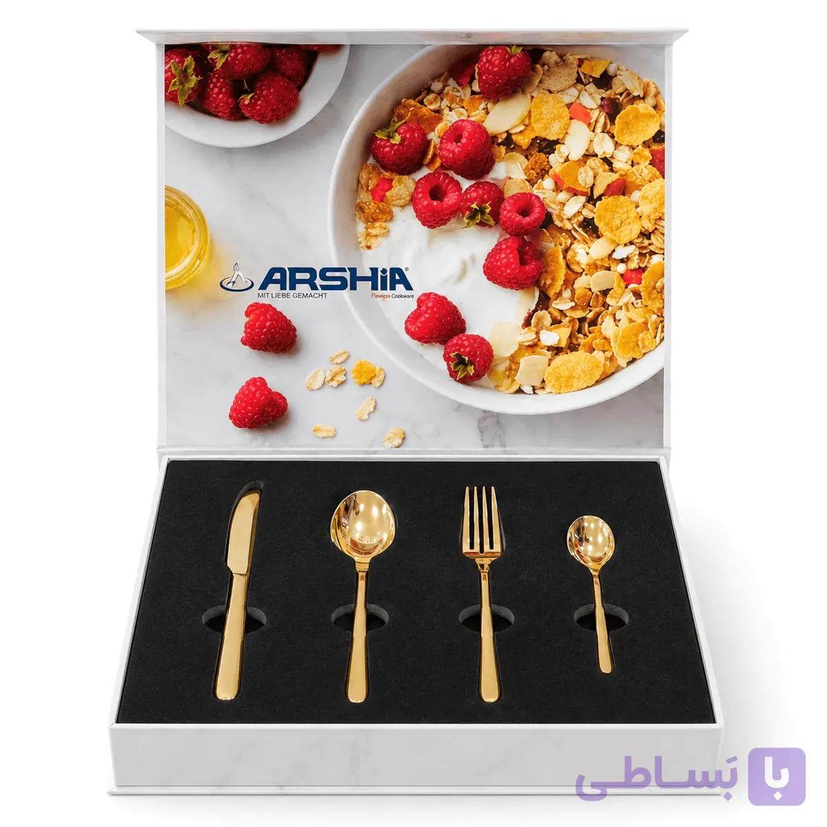 سرویس قاشق و چنگال 6 نفره 24 تکه عرشیا مدل TM548GS-2660