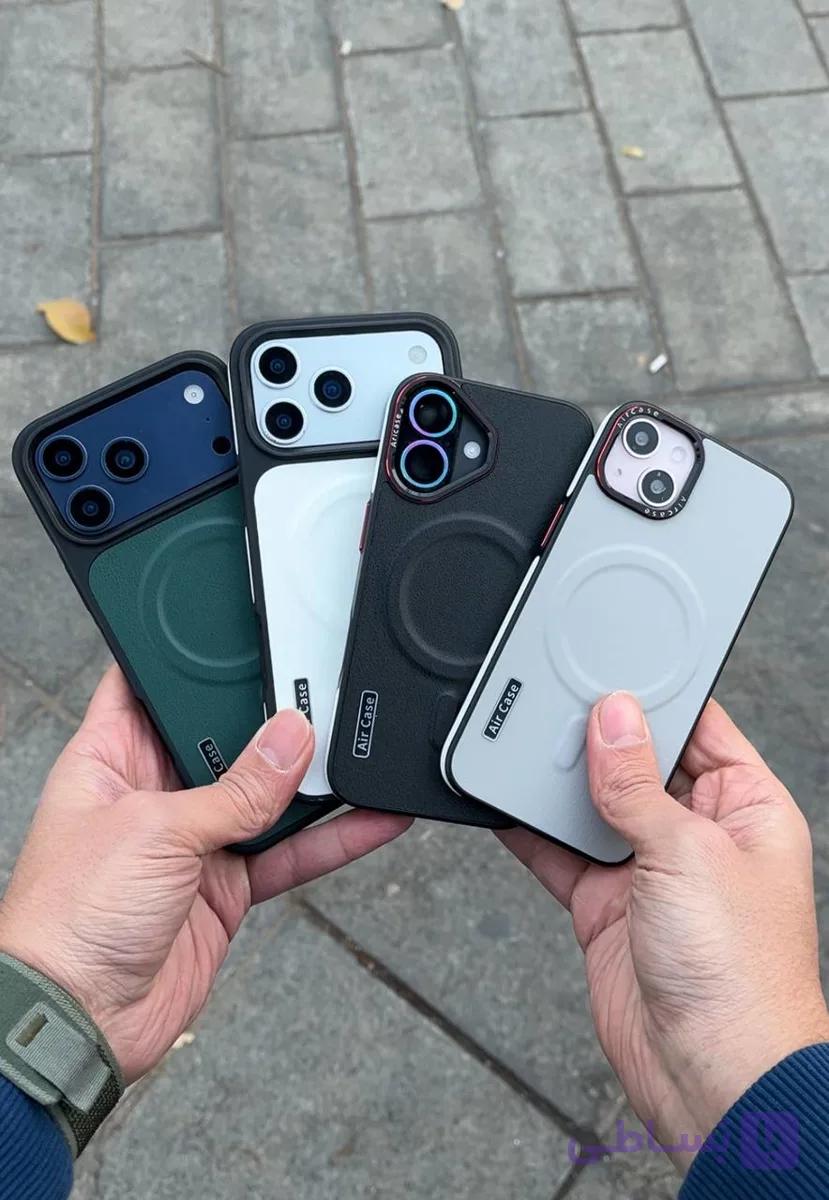 قاب آیفون AirCase طرح چرم (A-P22901) — تصویر 1