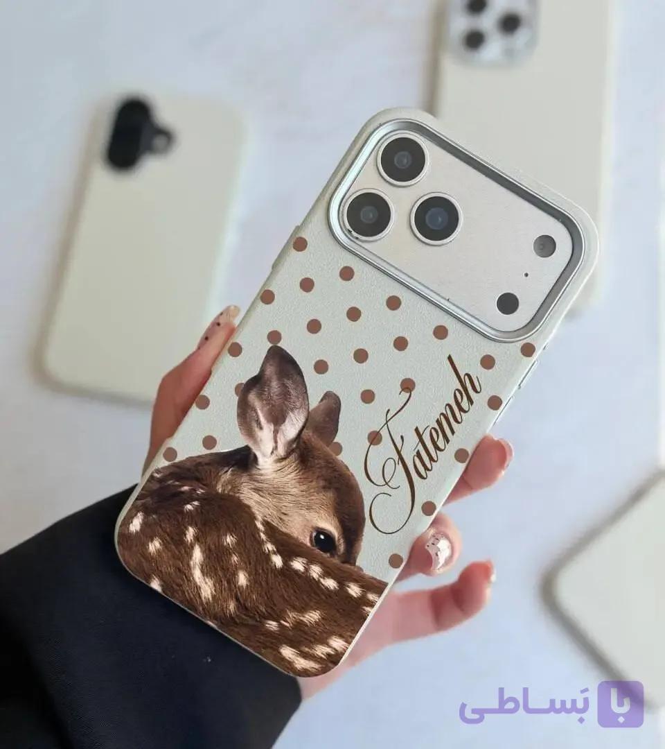 قاب آيفون چرمی سفارشی مارال با اسم دلخواه شما كد M-AC0630 — تصویر 1