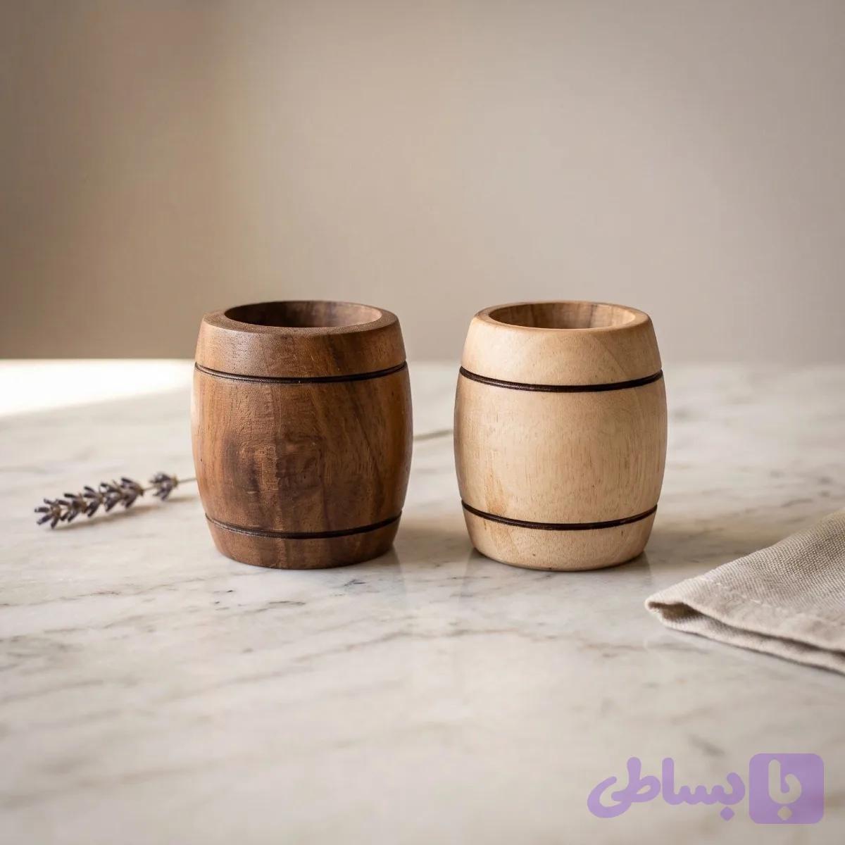 شات بشکه ای چوب گردو