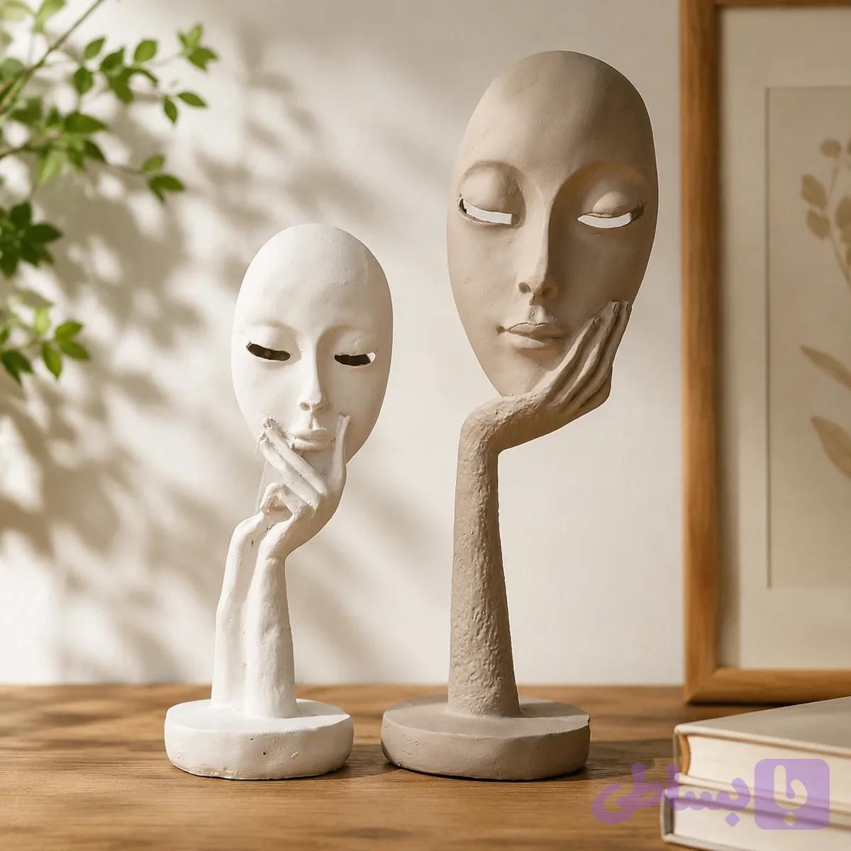 مجسمه ماسک رزین دو سایز
