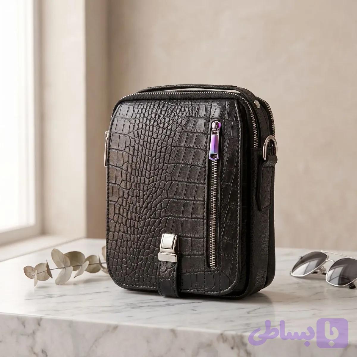 کیف دوشی اسپرت چرم گاوی