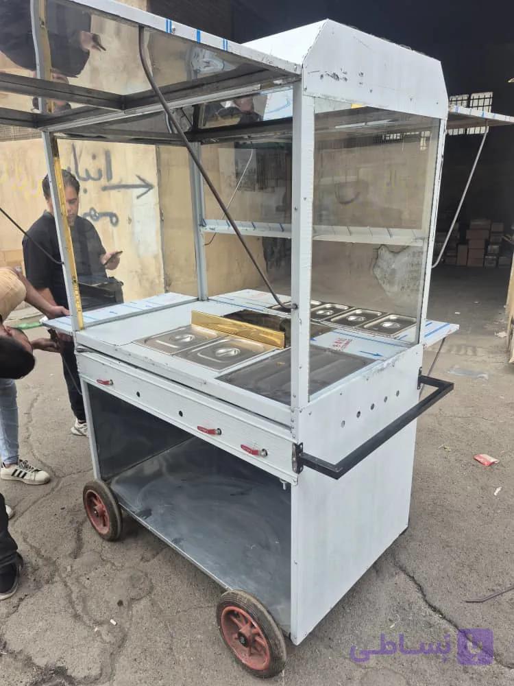 چرخ دستی فود کار سلف دار فر ساندویچی صنعتی — تصویر 1