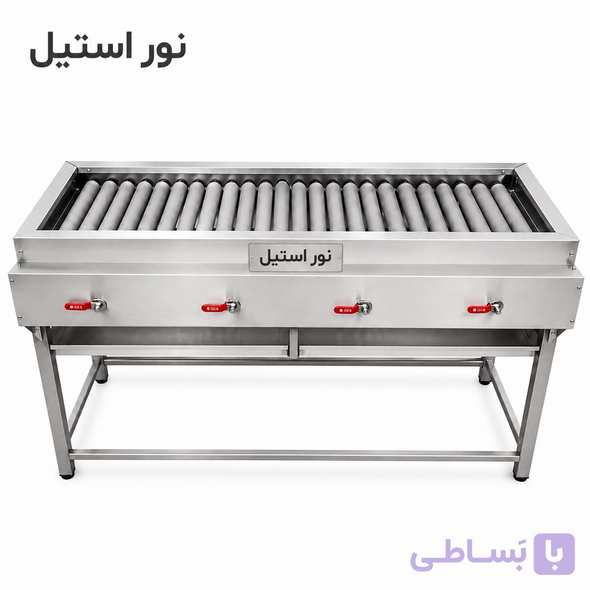 کباب پز دهنه چهل سانت بغل شعله فر ساندویچی درب دار — تصویر 1