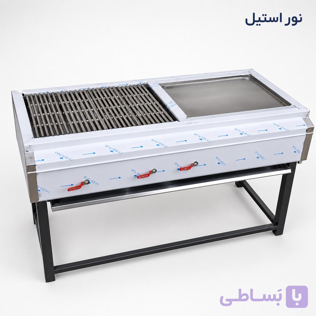گیریل خارجی ذغالی صنعتی فر ساندویچی مغناطیسی — تصویر 1