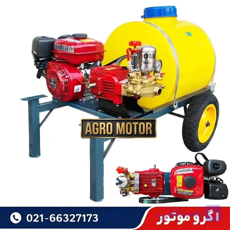 سمپاش فرغونی 100 لیتری یاماها YM220 با پمپ رینوپاوری 45 بار — تصویر 1