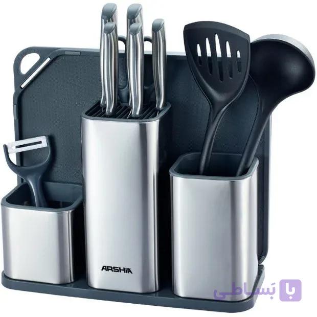 سرویس چاقوی آشپزخانه ۱۱ پارچه عرشیا مدل KS478-3721 — تصویر 1