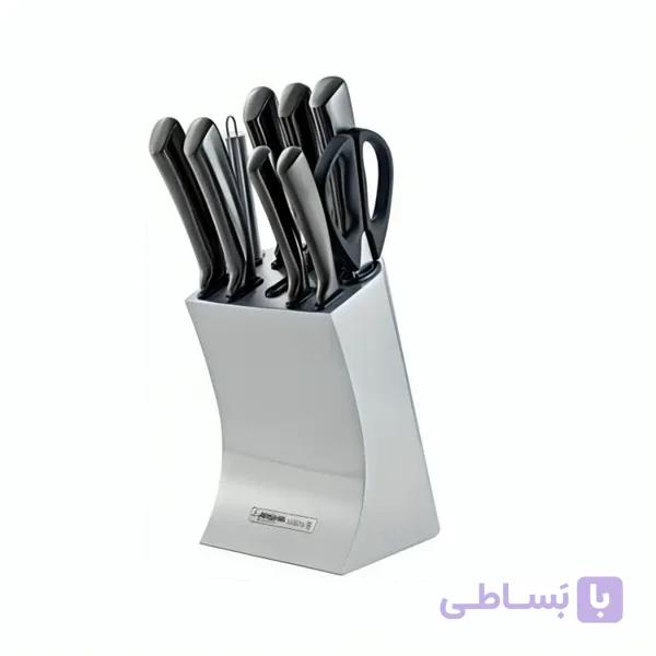 سرویس چاقوی استیل تیتانیومی ۱۰ پارچ عرشیا مدل K135-3003 — تصویر 1