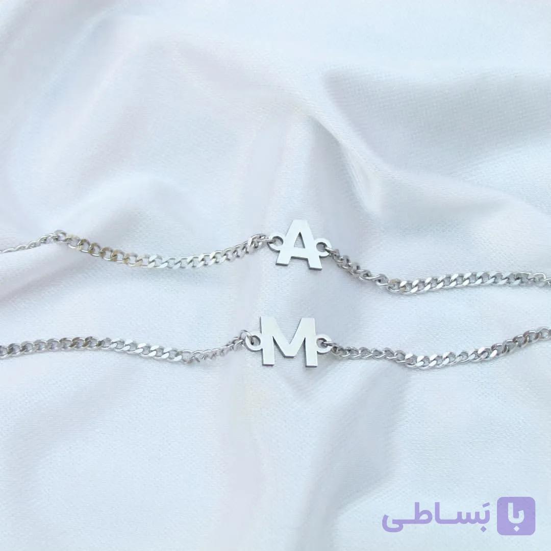 دستبند ست حروف اسمی استیل وارداتی