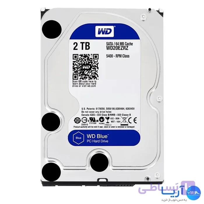 هارد اینترنال وسترن دیجیتالBlue WD20EZRZ ظرفیت 2 ترابایت