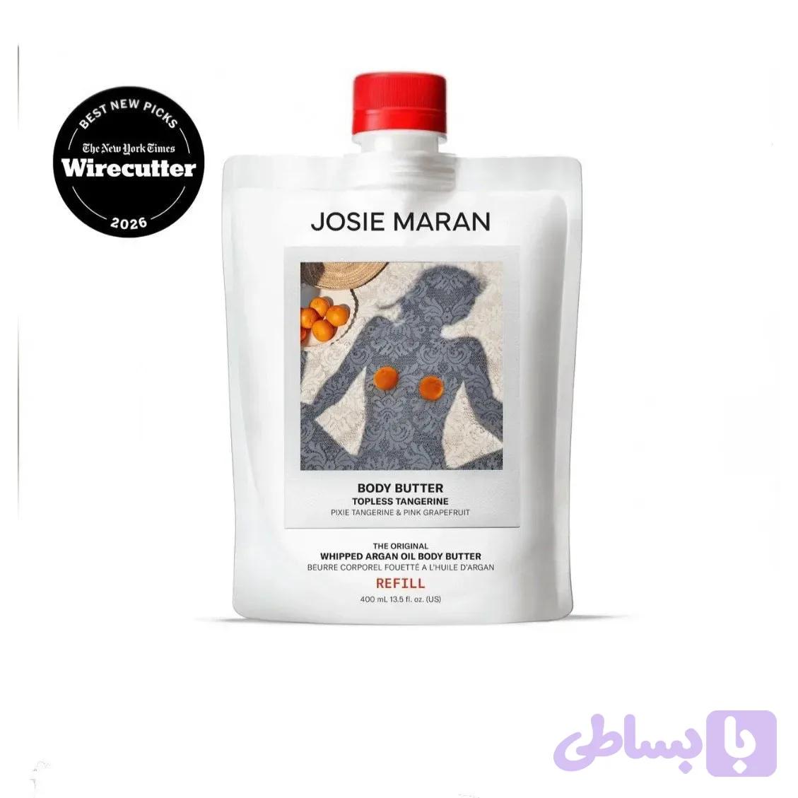 کره بدن نارنگی جوزی ماران حاوی روغن آرگان JOSIE MARAN Whipped Argan Oil Body Butter Refill