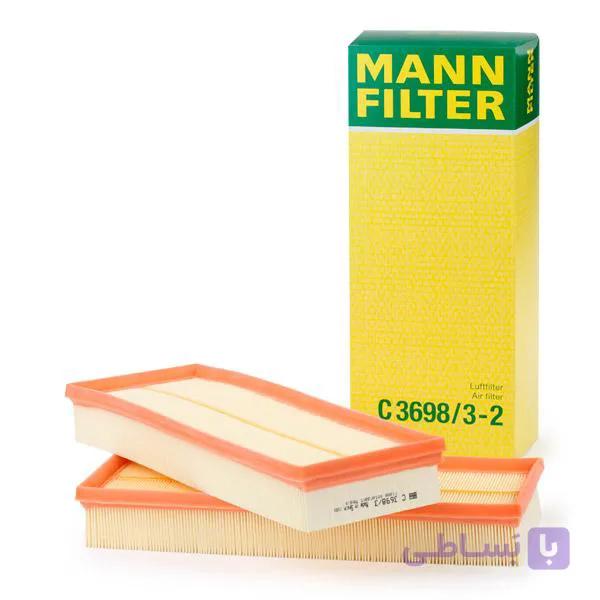 فیلتر هوای بنز C اتاق 203/204 مدل 14-2006 (مان-MANN) — تصویر 1