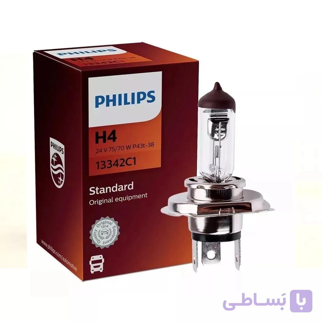 لامپ 3 خار پایه H4 استاندارد 24V فیلیپس – Philips (اصلی) — تصویر 1