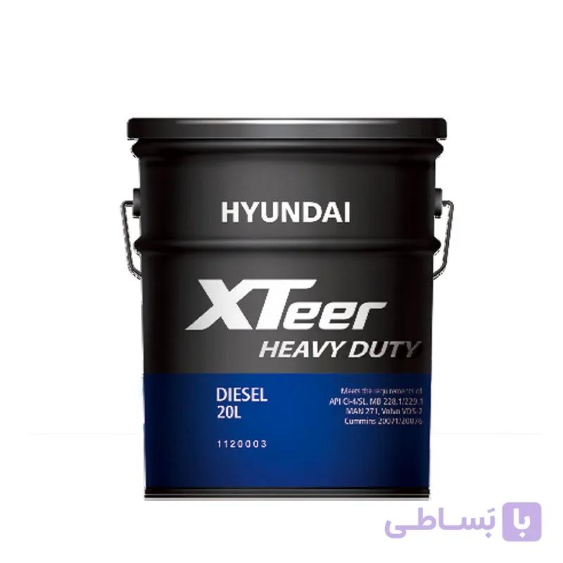 روغن موتور 10W-40 دیزل CI4 برند هیوندای اکستیر – HYUNDAI Xteer  (20 لیتری)