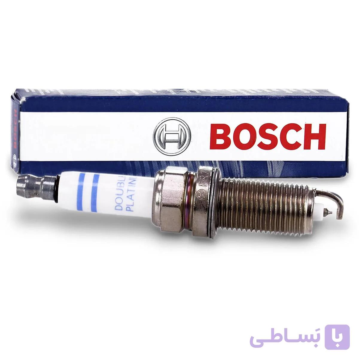 شمع خودرو بوش مدل FR7NPP332 پایه بلند دوبل پلاتینیوم (اصلی) — تصویر 1