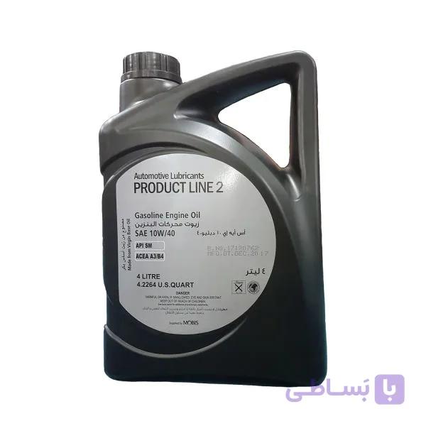 روغن موتور هیوندای موبیس 10W-40 چهار لیتری (اصلی) — تصویر 1