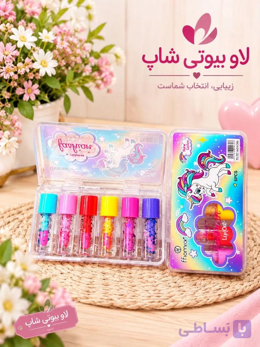 برق لب شاین‌دار صورتی حرارتی مینی فانتزی ۶ عددی