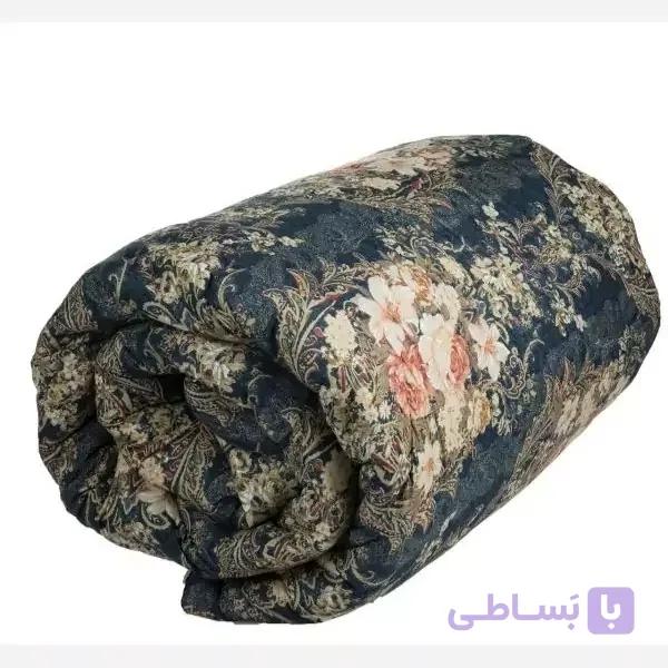 لحاف کرسی گل سرمه ای 4در4