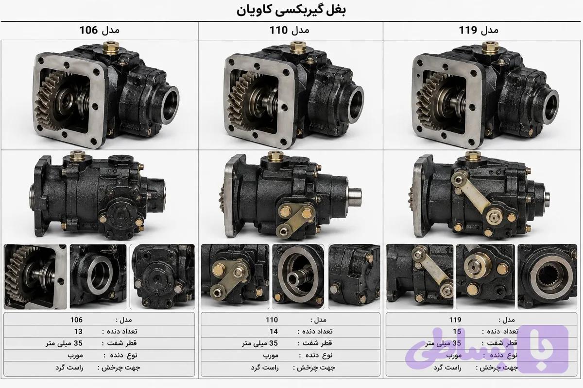 بغل گيربكس كاويان 375 (البرز يا دنگ و فنگ) ايراني م