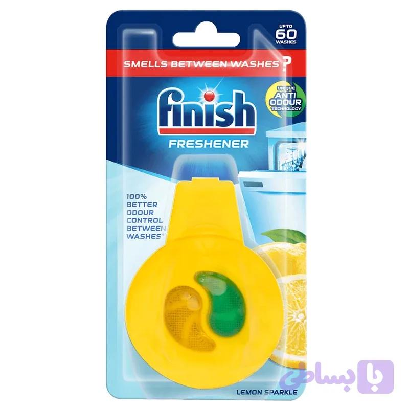 بوگیر اورجینال ماشین ظرفشویی فینیش FINISH مدل Freshener Lemon، وزن 100 گرم