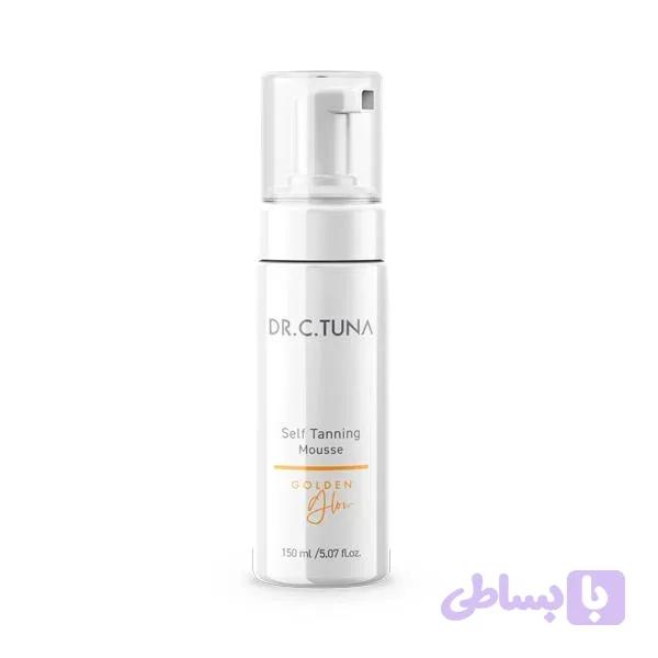 فوم برنزه‌کننده بدن دکتر سی‌تونا DR C TUNA Self Tanning Mousse مدل Golden Glow حجم 150ML — تصویر 1
