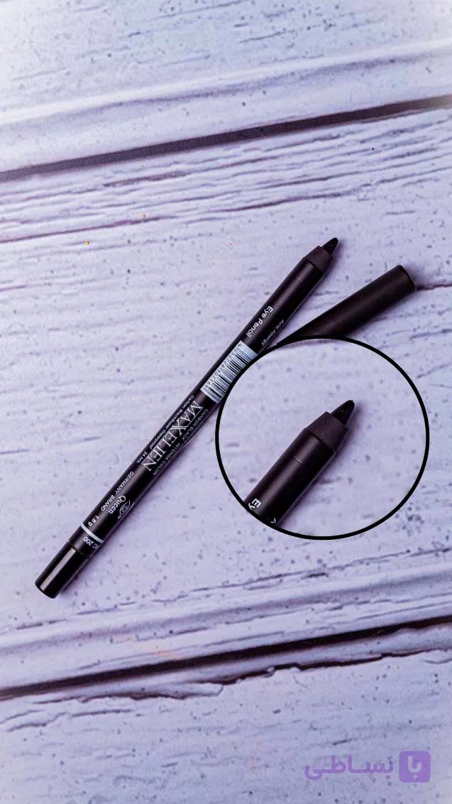 مداد چشم مکسیلین مدل Bon Black Intense Color | Maxelien Eye Pencil Bon Black Intense Color