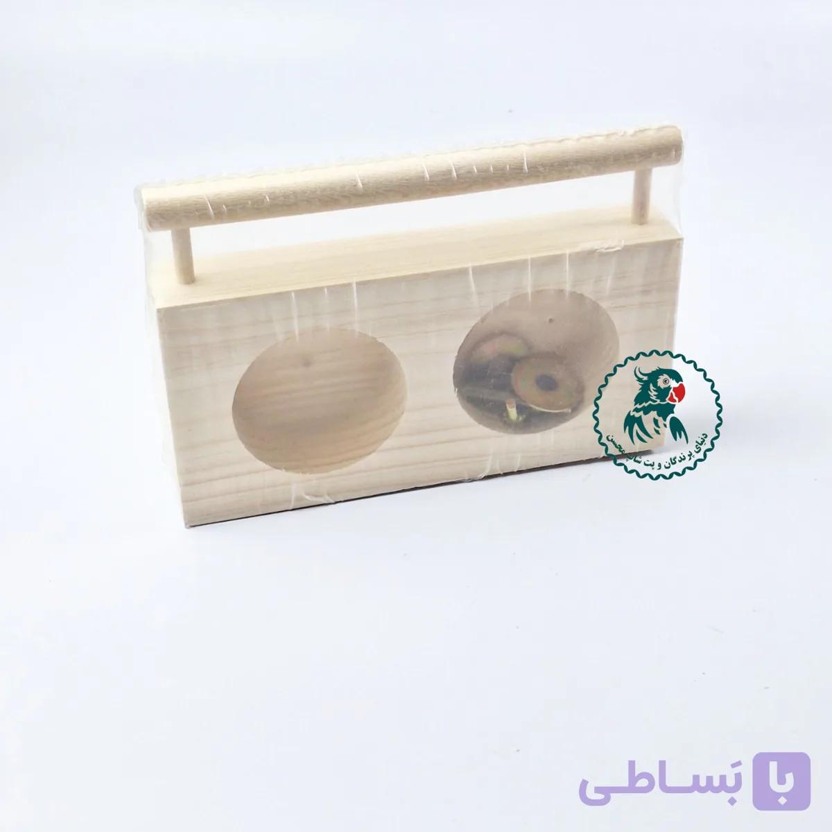 دانخوری دو حفره چوبی