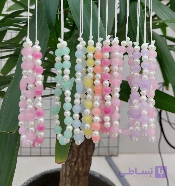 آویز گوشی عروسکی مرواریدی