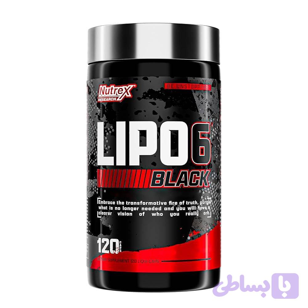 لیپو سیکس بلک ناترکس 120 عددی | Nutrex Lipo 6 Black 120 Capsulas