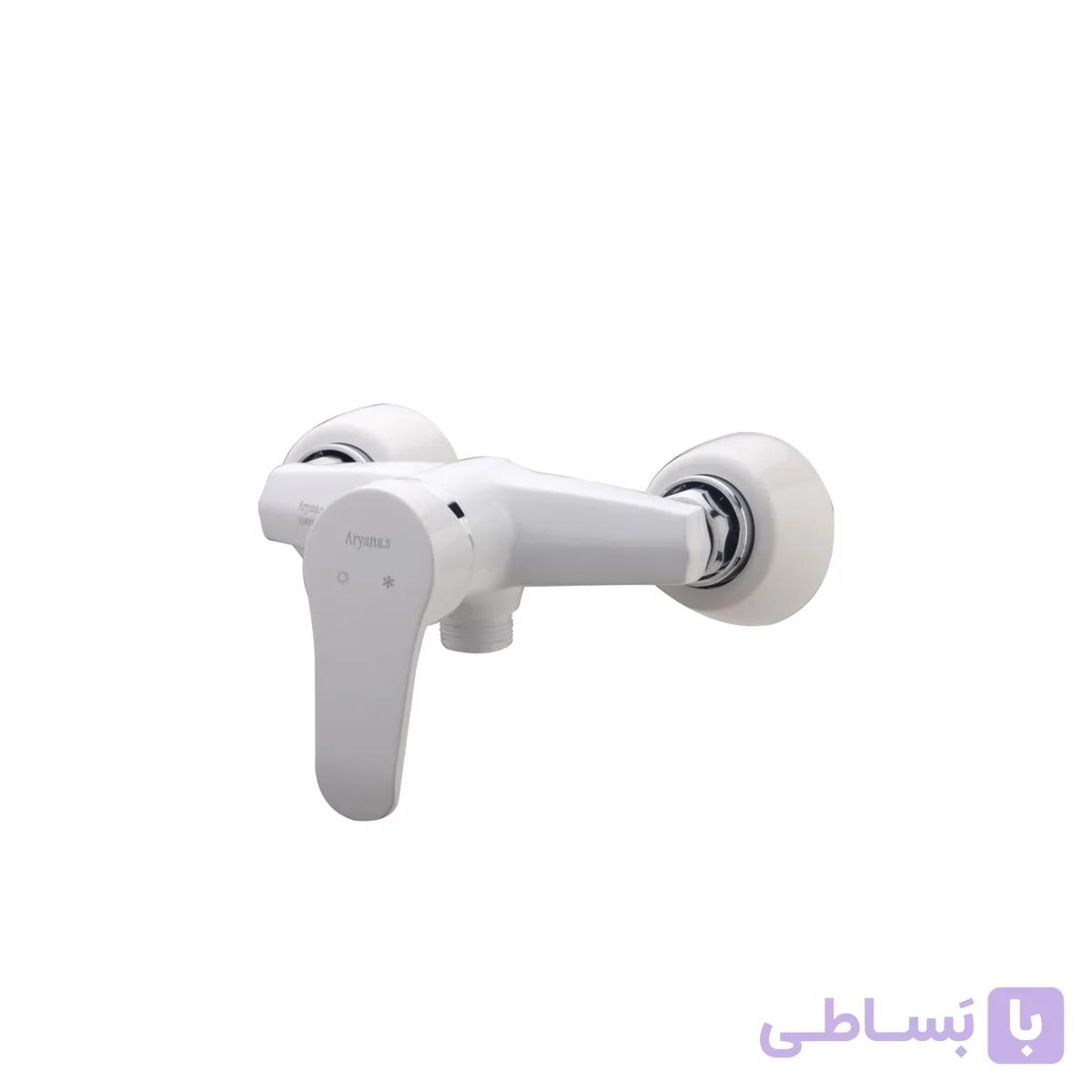 شیر توالت آریانا مدل مرجان سفیدکروم
