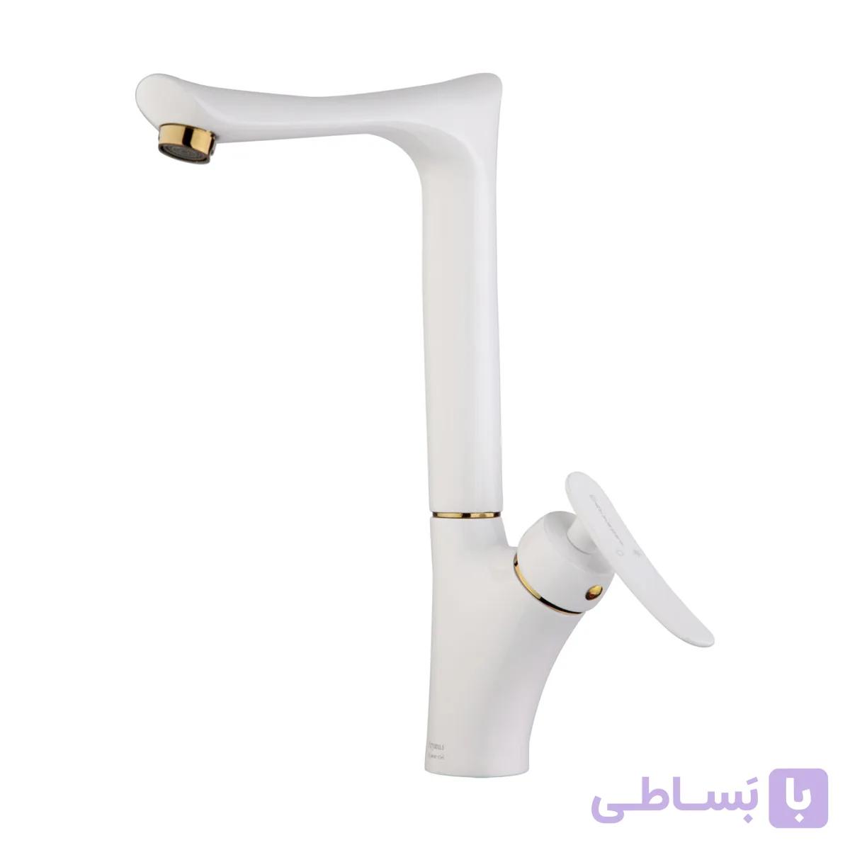 شیر ظرفشویی آریانا مدل کارون سفید طلایی