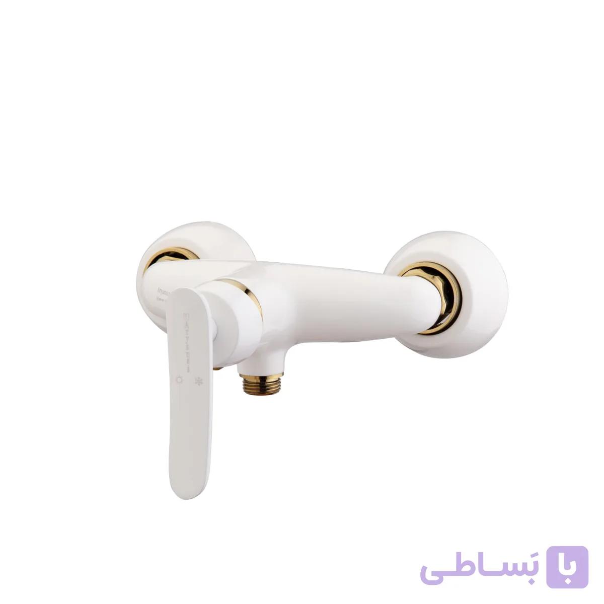 شیر توالت آریانا مدل کارون سفید طلایی