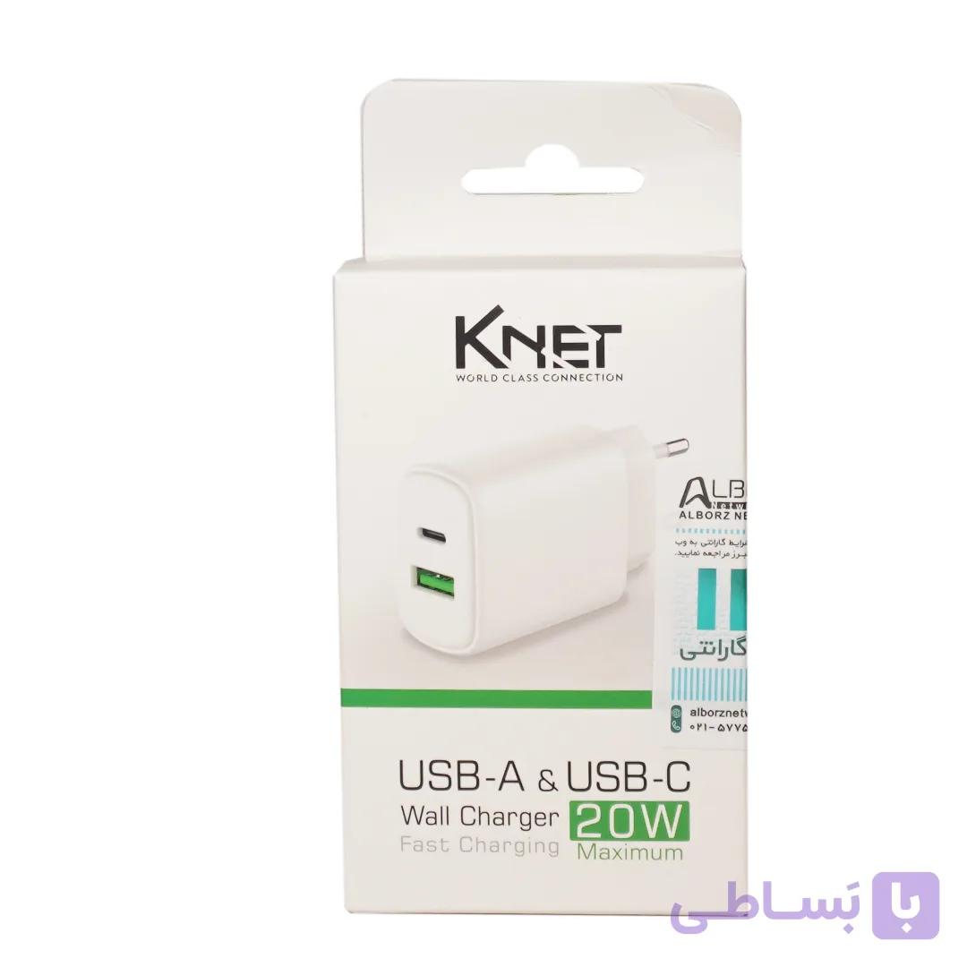 شارژر موبایل و تبلت 20 وات کی نت K-F21 — تصویر 1