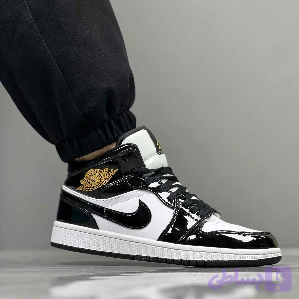کتونی جردن ۱ مشکی Air Jordan 1کدsa-1042 — تصویر 1