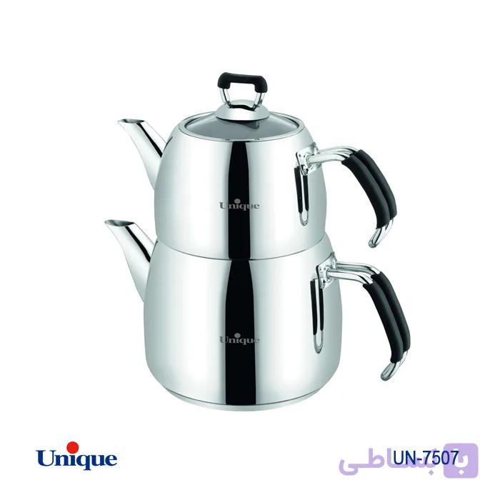 کتری و قوری 2/10 لیتر دسته سیلیکون یونیک UN-7507 — تصویر 1