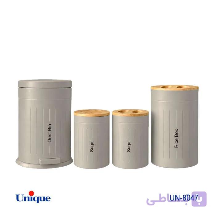 ست 4 پارچه فیلی درب بامبو  فلورانس UN-8047