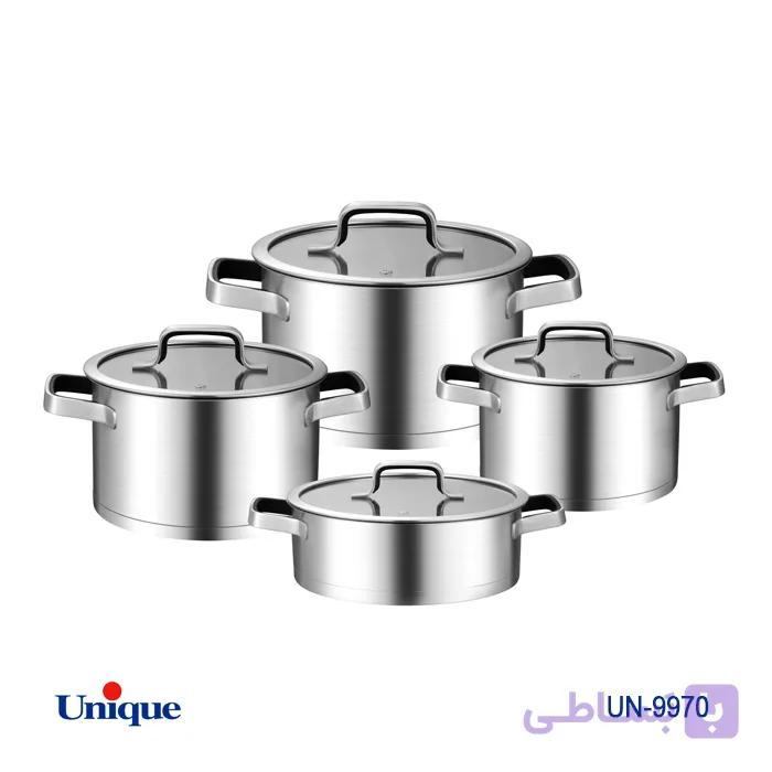 سرویس قابلمه 8 پارچه تمام استیل یونیک UN-9970 — تصویر 1