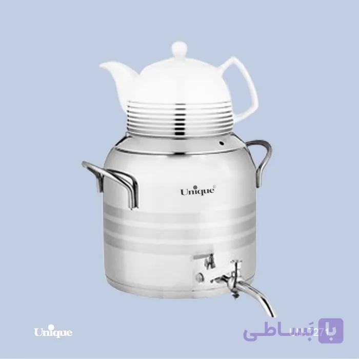 کتری و قوری شیردار استیل 5/5 لیتر یونیک  UN-7271