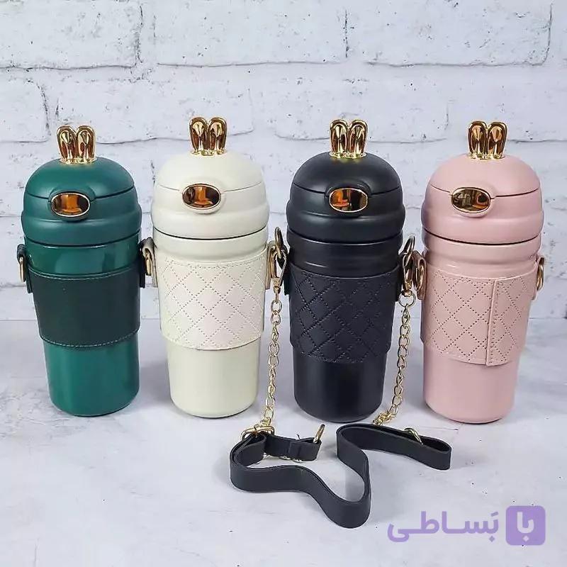 تراول ماگ بند دار چرمی
