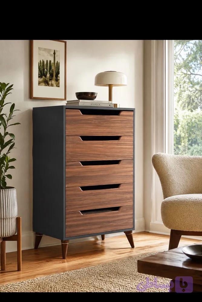 میز دراور تمام mdf پنج کشو بسیار شیک و بادوام و رنگبندی