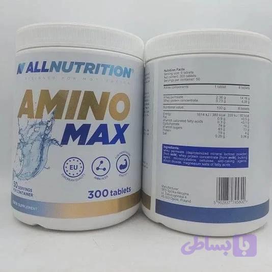 امینو مکس ال ناتریشن ۳۰۰ عددی (ALLNUTRITION Amino Max 300 Tablets)