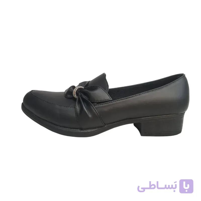 کفش پاشنه دار زنانه مدل 208 جنس چرم مصنوعی با پاشنه پهن 4 سانتی متری