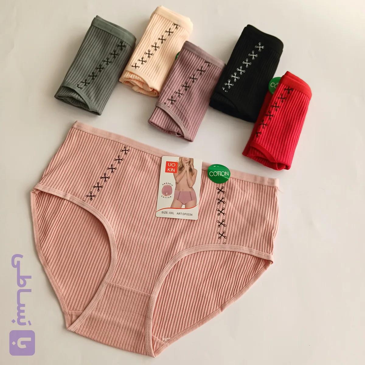 شورت زنانه یوکین تمام نخ طرح‌پارچه کبریتی