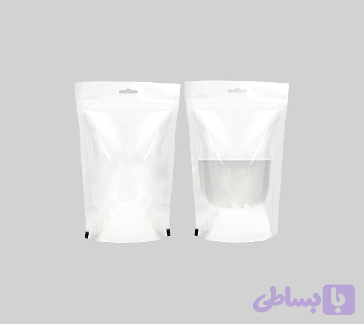 پاکت متالایز زیپ دار پنجره مستطیل 5 عددی — تصویر 1