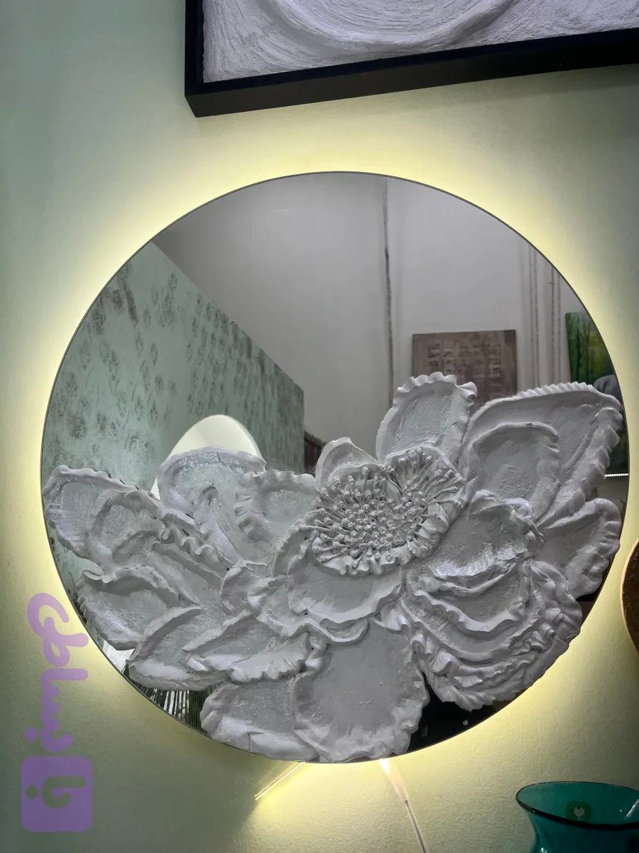 آینه دکوری گل برجسته — تصویر 1